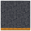Ткань хлопок пэчворк черный, полоски геометрия, Windham Fabrics (арт. 52254-9)
