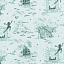 Ткань хлопок пэчворк болотный, детская тематика мультфильмы и комиксы, Michael Miller (арт. DC7942-SEAX-D)