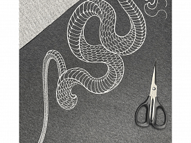 Дизайн для вышивки «Змея»