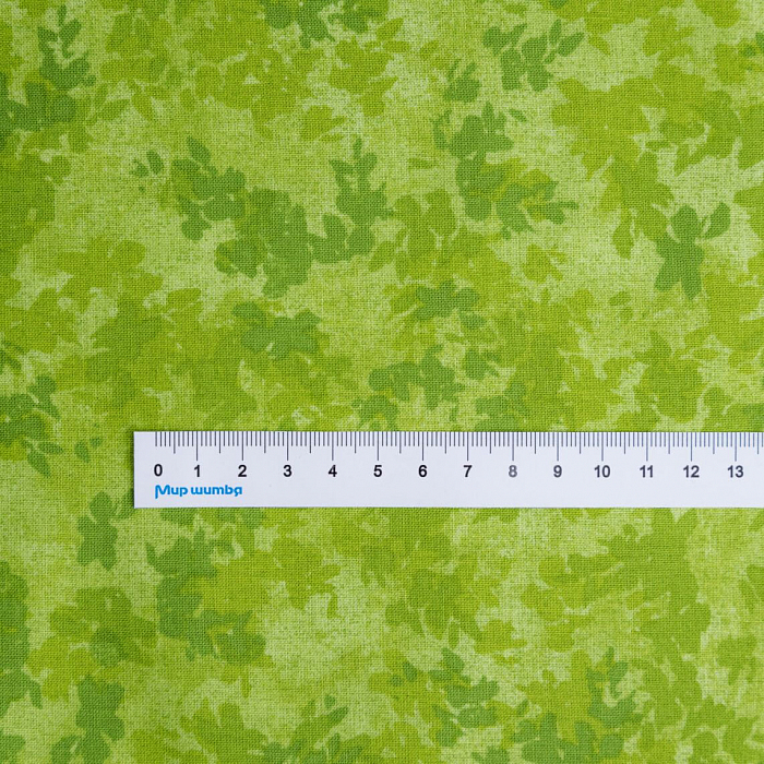 Ткань хлопок пэчворк травяной, фактура флора, Blank Quilting (арт. 2311-62)