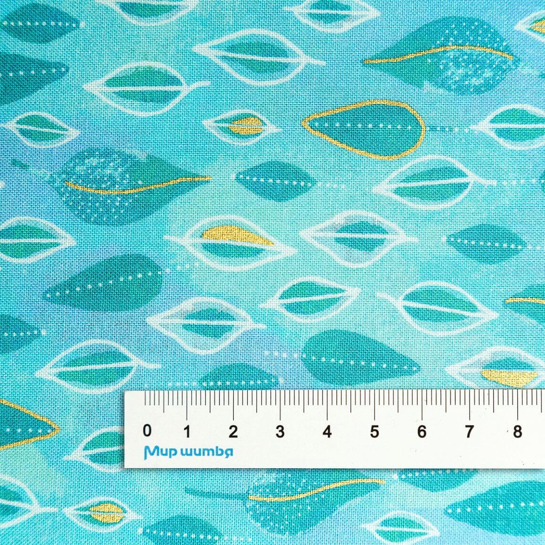Ткань хлопок для пэчворка голубой, фактура, Windham Fabrics (арт. 5416-11)