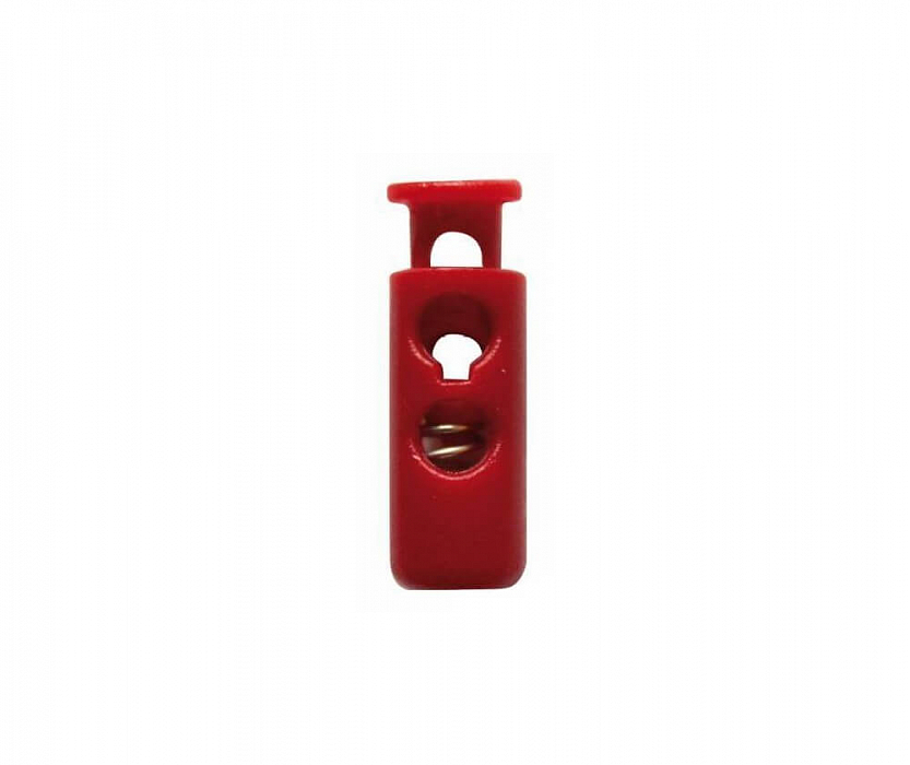 Стопор для шнура 0305-3124 Цилиндр пластик двойной красный