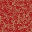 Ткань хлопок для пэчворка красный, цветы завитки, Benartex (арт. 14748M10B)