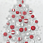 Ткань хлопок пэчворк серый, новый год, Robert Kaufman (арт. SRKM-16580-277)