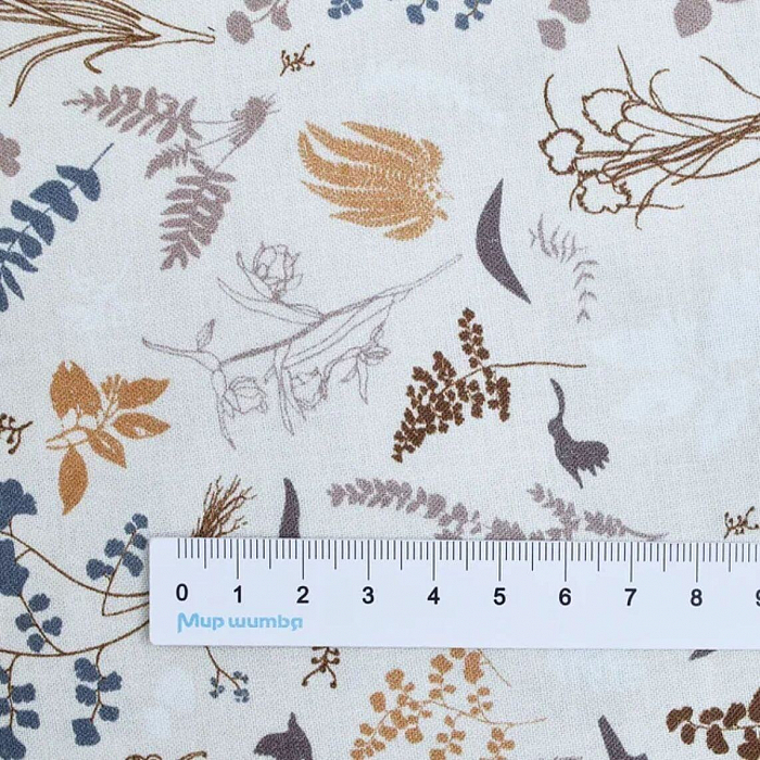 Ткань хлопок пэчворк розовый, птицы и бабочки флора, P&B (арт. 4903 LZ)