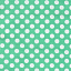Ткань хлопок пэчворк белый бирюзовый, горох и точки, Michael Miller (арт. 120009)