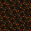 Ткань хлопок пэчворк коричневый, цветы, Henry Glass (арт. 2811-99)