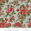 Ткань хлопок пэчворк красный голубой болотный, цветы, Moda (арт. 44181 14)