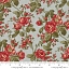 Ткань хлопок для пэчворка красный голубой болотный, цветы, Moda (арт. 44181 14)