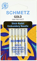 Иглы вышивальные Schmetz Gold № 75 5 шт.