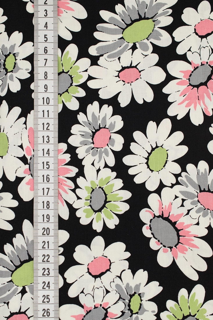 Ткань хлопок для пэчворка для одежды разноцветные, цветы, Windham Fabrics (арт. 31758-4)