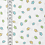 Ткань хлопок пэчворк белый, птицы и бабочки детская тематика, ALFA (арт. )