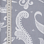 Ткань хлопок пэчворк серый, цветы завитки пейсли, ALFA (арт. AL-6704)