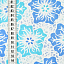 Ткань кружевное полотно плательные ткани голубой, цветы, ALFA C (арт. 261560-8)