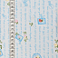 Ткань хлопок пэчворк голубой, мелкий цветочек надписи путешествия, ALFA (арт. AL-10580)