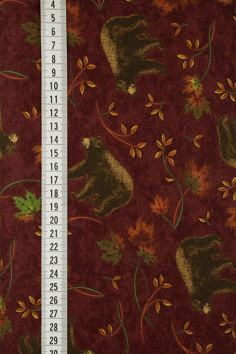 Ткань хлопок пэчворк терракотовый, животные природа, ALFA (арт. 243115)