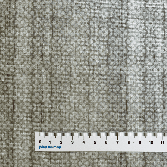 Ткань хлопок пэчворк серый, фактура геометрия, Benartex (арт. 10278-08)