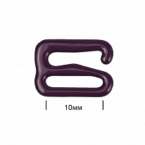 Крючки для бюстгальтера TBY металл 10 мм фиолетовый
