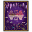 Ткань хлопок пэчворк фиолетовый, птицы и бабочки цветы животные флора, Blank Quilting (арт. 1639P-55)