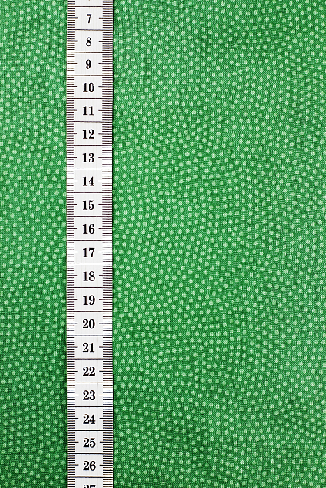 Ткань хлопок пэчворк зеленый, горох и точки, ALFA C (арт. 246948)
