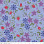 Ткань хлопок пэчворк голубой сиреневый, цветы, Riley Blake (арт. 254858)