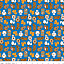 Ткань хлопок пэчворк синий, детская тематика животные собаки, Riley Blake (арт. 244504)