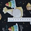 Ткань хлопок для пэчворка для одежды черный, еда и напитки, Wilmington Prints (арт. CX6363-Girl)
