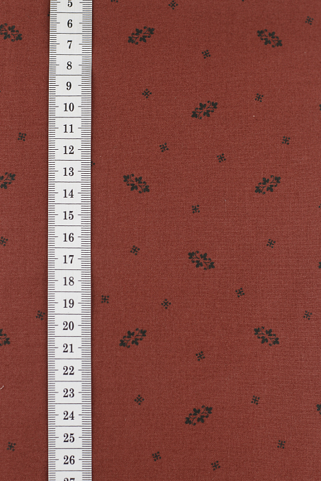 Ткань хлопок пэчворк бордовый, завитки, ALFA (арт. 225600)