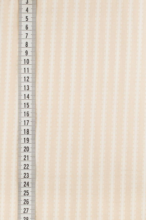 Ткань хлопок пэчворк белый бежевый, полоски, ALFA (арт. 212982)