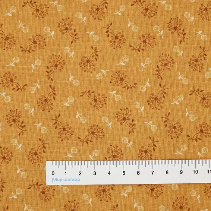 Ткань хлопок пэчворк желтый, цветы, Blank Quilting (арт. 2663-44)
