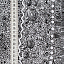 Ткань хлопок пэчворк белый черный, полоски необычные завитки, ALFA (арт. 232408)