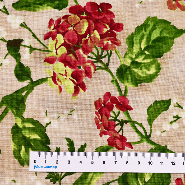 Ткань хлопок пэчворк розовый, цветы, Maywood Studio (арт. MAS9850-T)