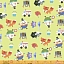 Ткань хлопок для пэчворка для одежды зеленый, детская тематика, Windham Fabrics (арт. 39720-1 Cream)