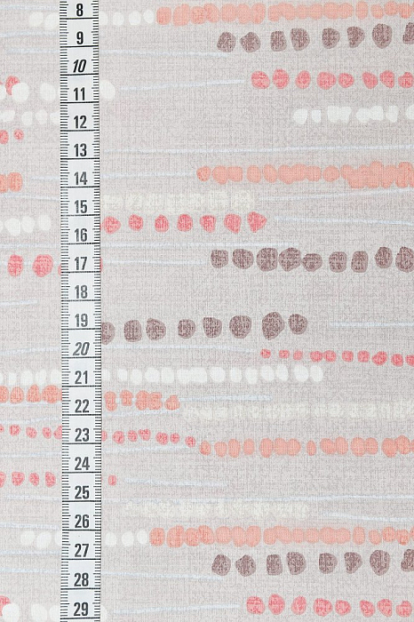 Ткань хлопок пэчворк серый, полоски горох и точки, ALFA (арт. AL-10565)
