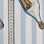 Ткань хлопок пэчворк голубой, полоски морская тематика, ALFA C (арт. 232829-18)
