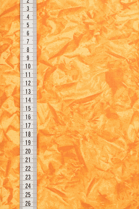 Ткань хлопок пэчворк желтый оранжевый, фактура муар, ALFA (арт. 213466)