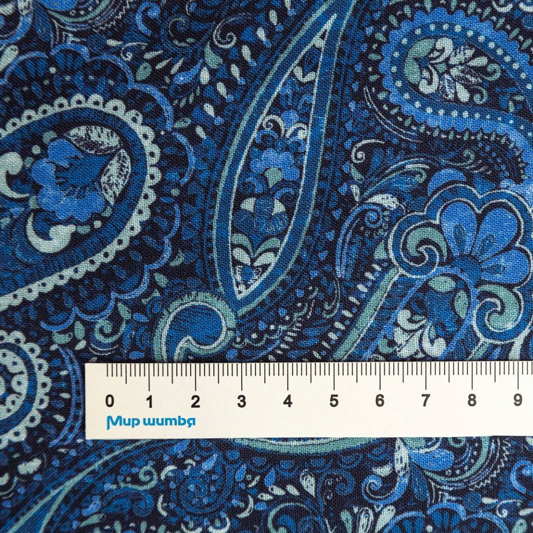Ткань хлопок ткани на изнанку синий, пейсли, Blank Quilting (арт. 5416-11)