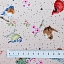 Ткань хлопок для пэчворка для одежды разноцветные, птицы и бабочки, Maywood Studio (арт. MASD10104-P)