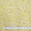 Ткань хлопок пэчворк желтый, завитки, Benartex (арт. 9705W-33)