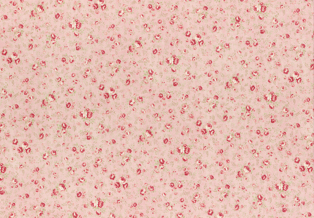 Ткань хлопок пэчворк красный розовый, мелкий цветочек цветы, Lecien (арт. 231740)