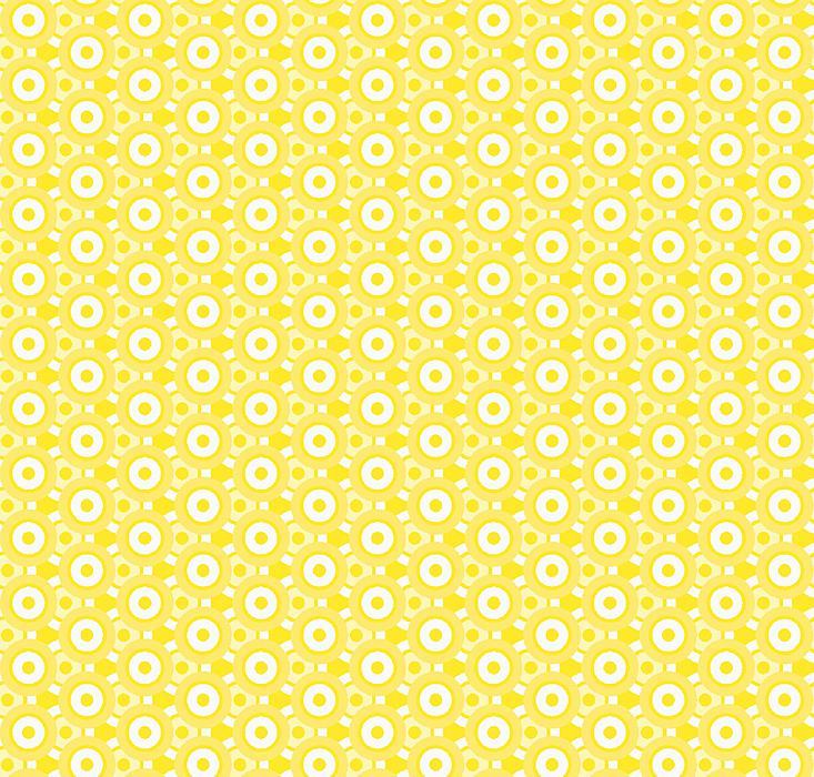 Ткань хлопок пэчворк желтый, горох и точки, Benartex (арт. 176909)