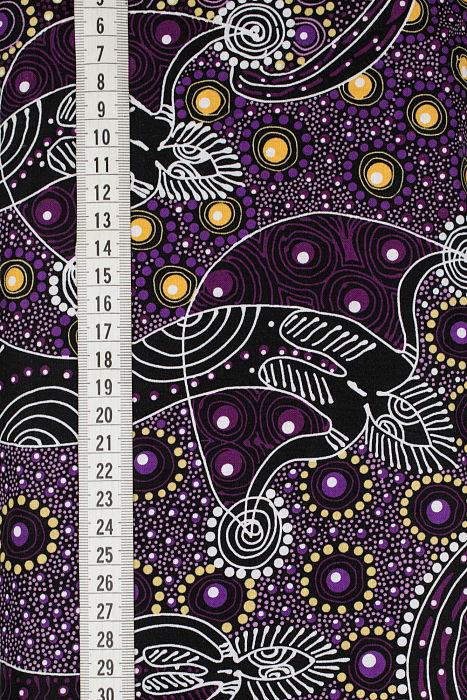 Ткань хлопок пэчворк фиолетовый черный сиреневый, необычные, ALFA (арт. 232389)