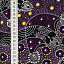 Ткань хлопок пэчворк фиолетовый черный сиреневый, необычные, ALFA (арт. 232389)