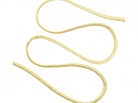 Шнур отделочный плетеный, 6 мм, золото