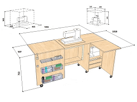 Стол швейный Комфорт-5