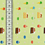 Ткань хлопок пэчворк зеленый, детская тематика еда и напитки, ALFA Z DIGITAL (арт. AL-RU1031)