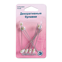 Булавки декоративные Hemline арт. 711 70 мм 10 шт.