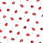 Ткань хлопок пэчворк красный белый, птицы и бабочки, Henry Glass (арт. 237071)