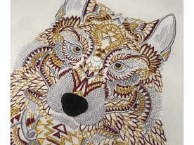 Дизайн для вышивки «Волк»