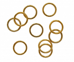 Кольцо для бюстгальтера металл 12 мм золото